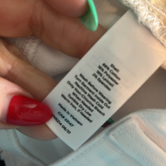 Talbots Straight Leg Jeans NWT White High Waist Full Length Size 6P Petite - Picture 9 of 11